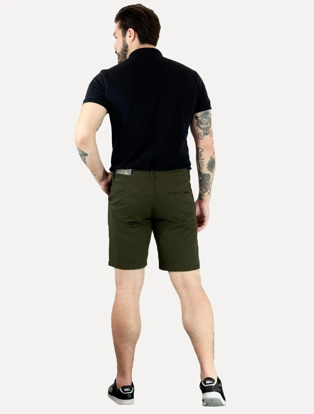 Bermuda Ralph Lauren Masculina Sarja Stretch Verde Militar