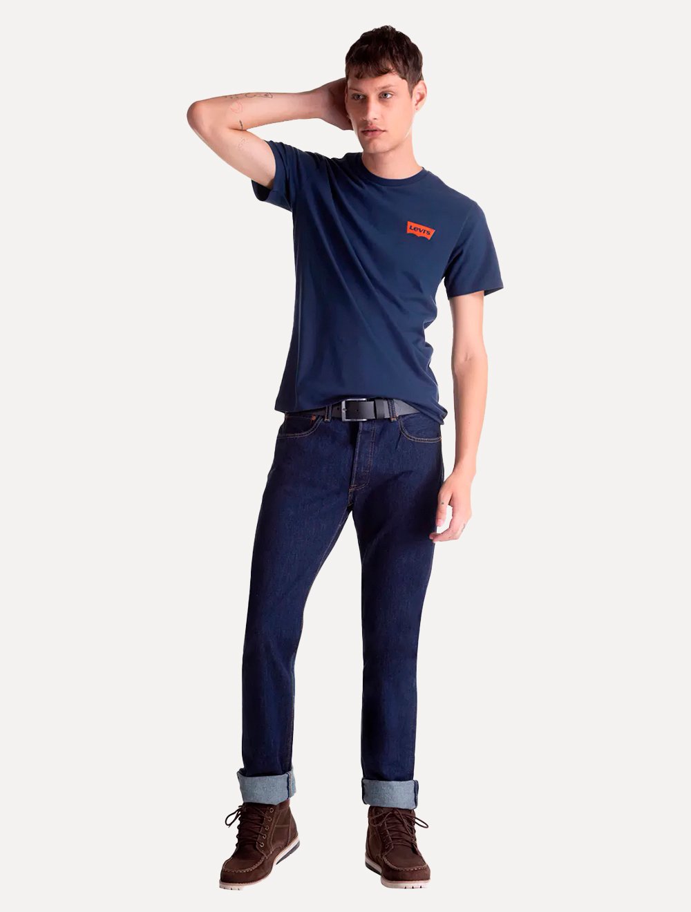 Calça Jeans Levis Masculina 501 Original Azul Escura