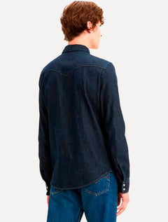 Camisa Levis Masculina Jeans Classic Western Standard Escura