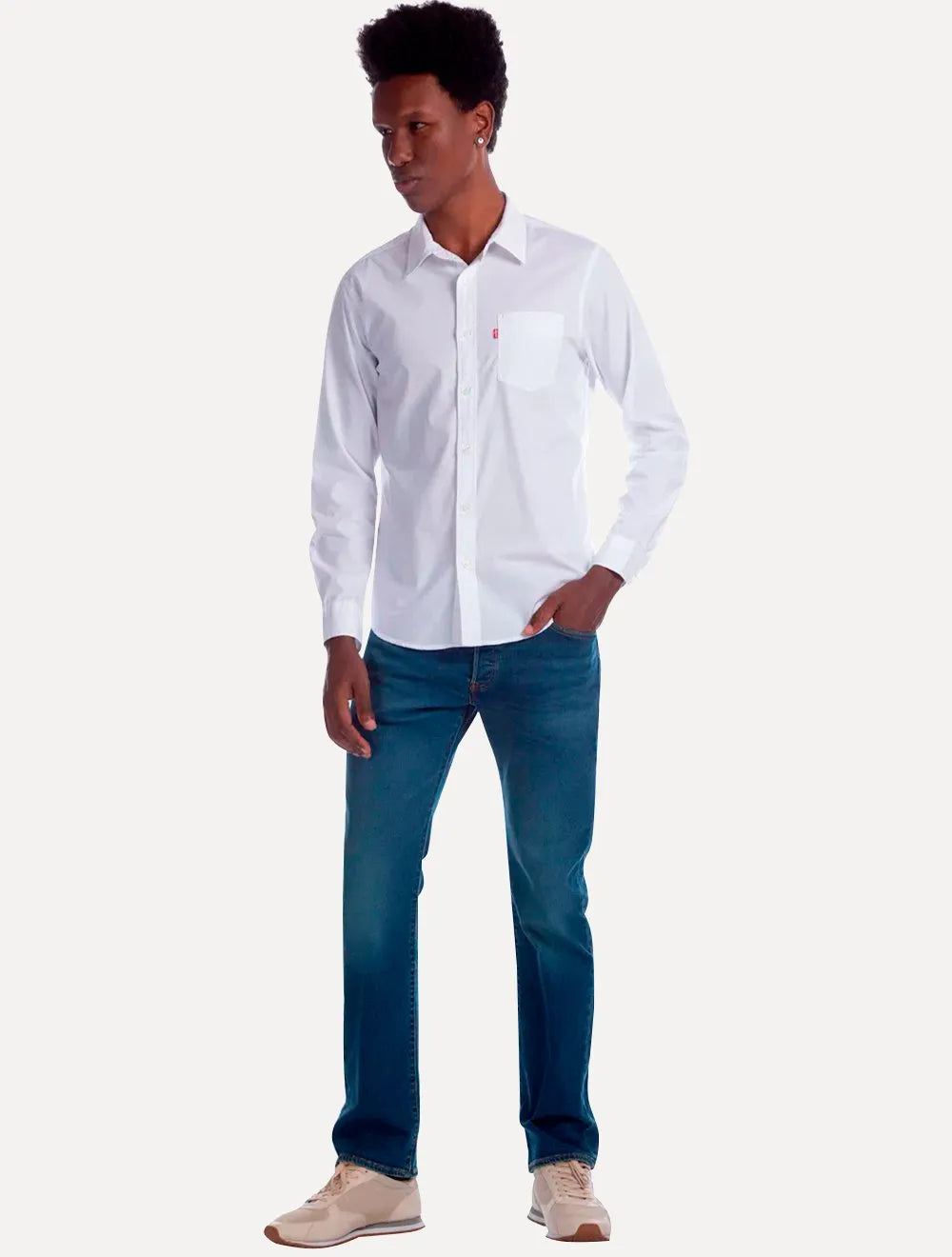 Camisa Levis Masculina Classic Standard Pocket Branca
