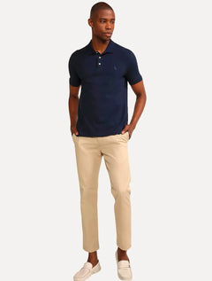 Polo Reserva Masculina Piquet Clássica Azul Marinho