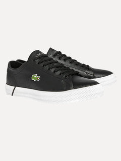 Tênis Lacoste Masculino Couro Gripshot Blk/Wht Preto
