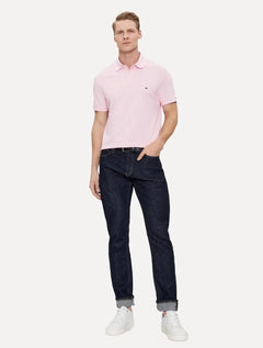 Polo Tommy Hilfiger Masculina Regular Piquet 1985 Rosa Light