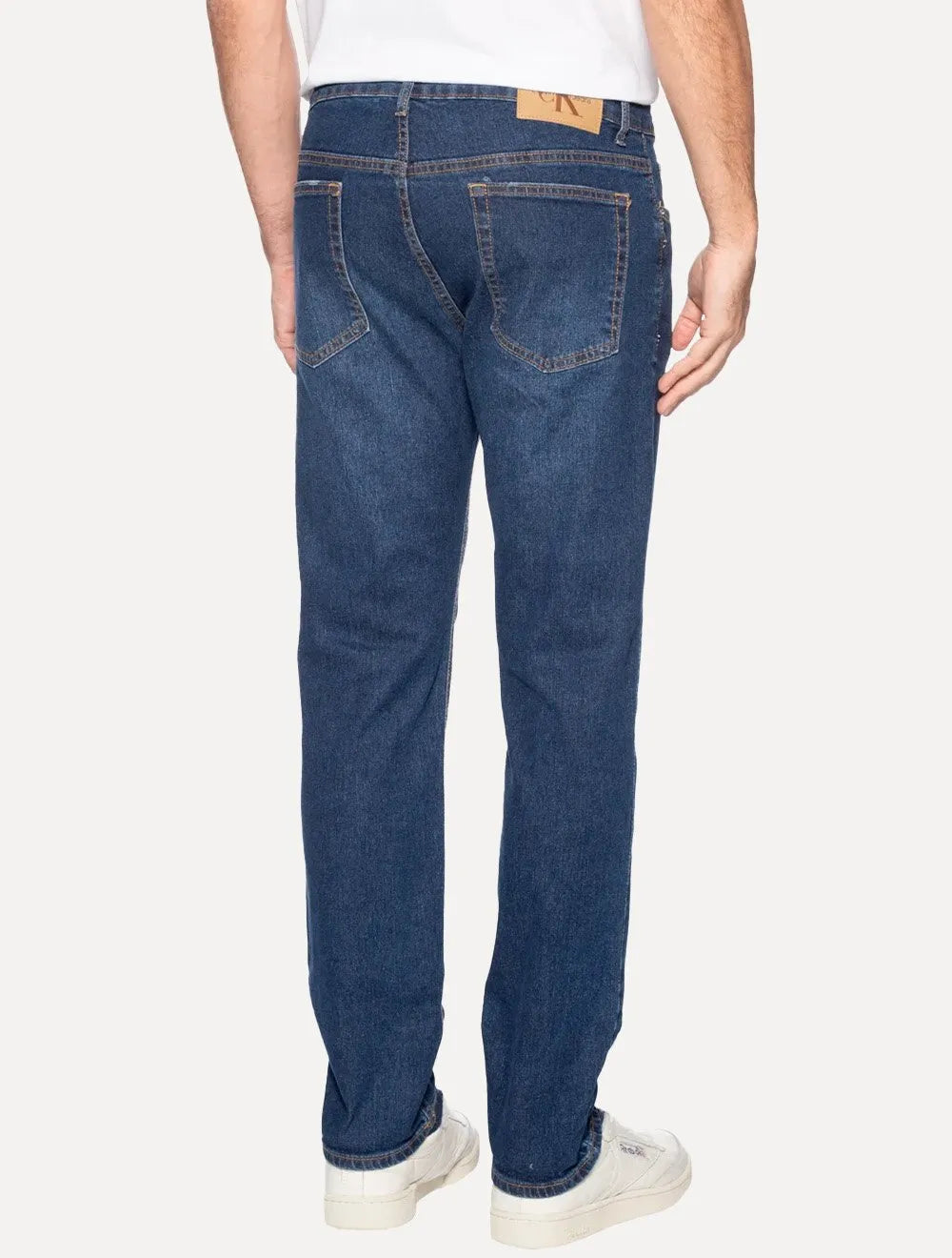 Calça Calvin Klein Jeans Masculina Skinny 5 Pockets Azul Médio