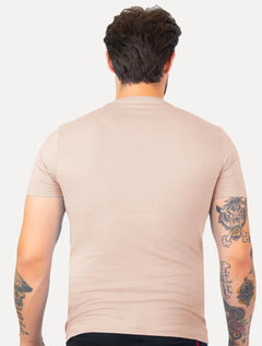 Camiseta Guess Masculina Embroidered Logo Full Rosé