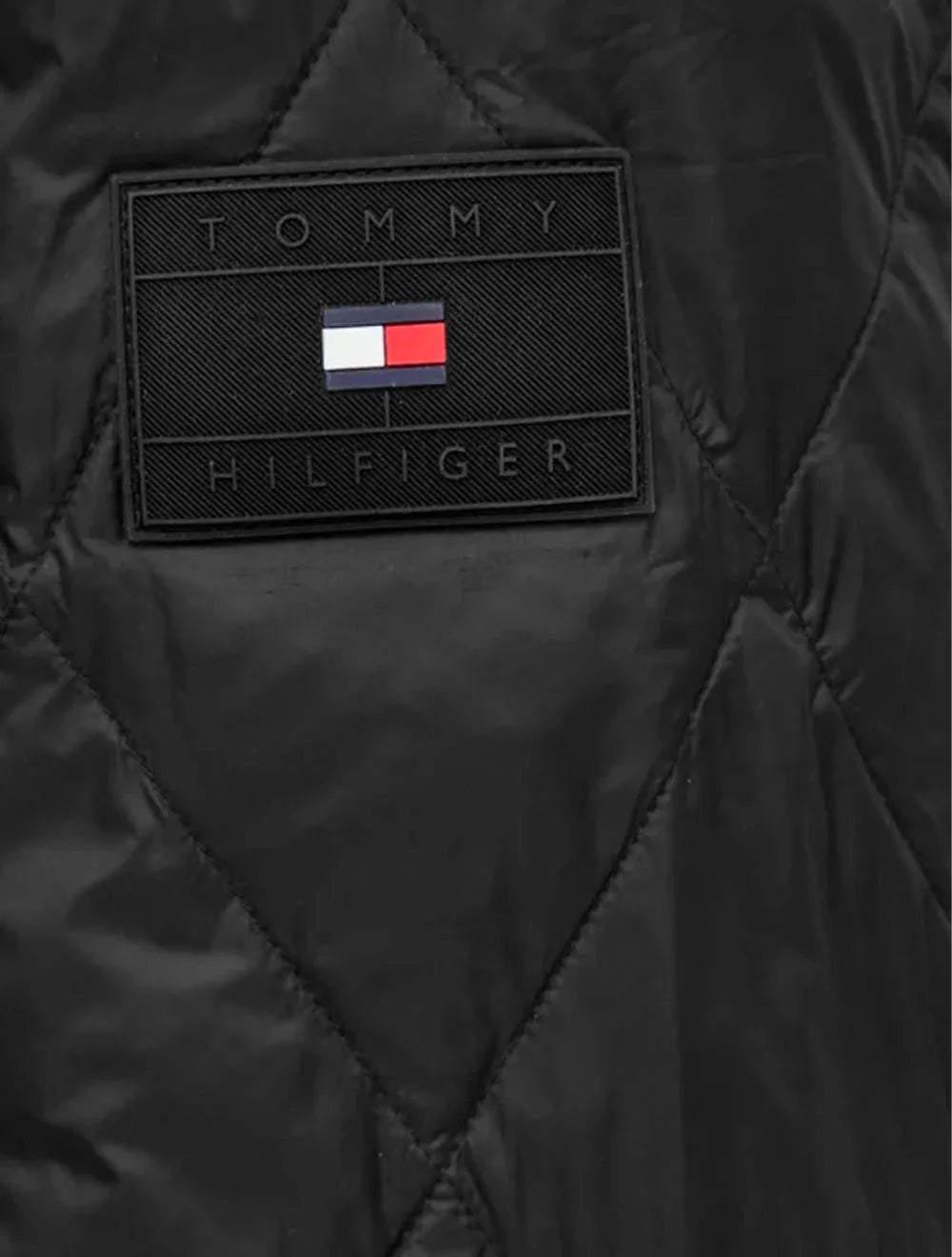 Jaqueta Tommy Hilfiger Masculina Hooded Quilted Preta
