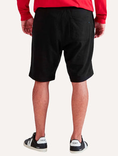 Bermuda Nautica Masculina Moletom Light Sail Boat Preta