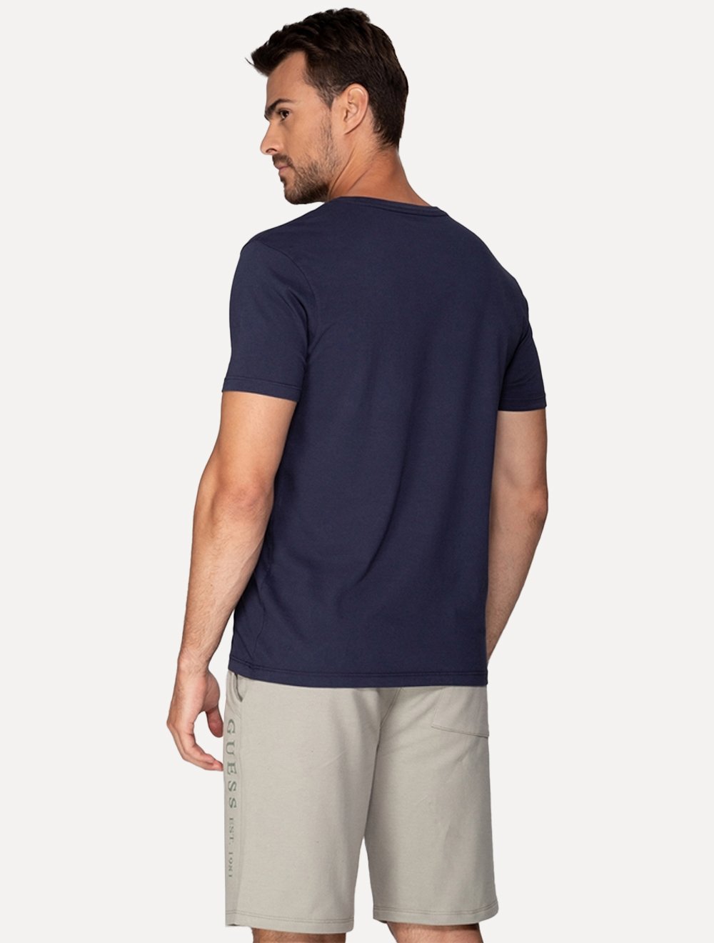 Camiseta Guess Masculina Icon Azul Marinho