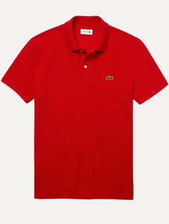 Polo Lacoste Masculina Slim Fit Petit Piquet Vermelha
