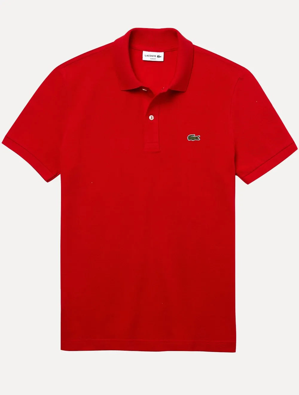 Polo Lacoste Masculina Slim Fit Petit Piquet Vermelha