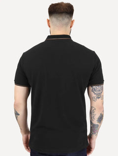 Polo Aramis Masculina Regular Piquet 4 Frisos Brown Preta