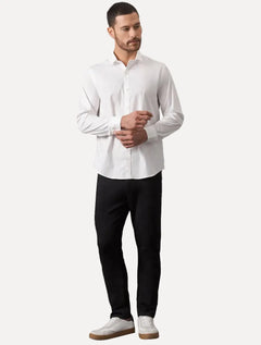 Camisa Calvin Klein Jeans Slim Fit New CKJ Logo Branca