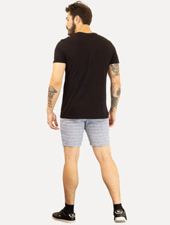 Bermuda Calvin Klein Masculina Elástico Listras Azul Mescla