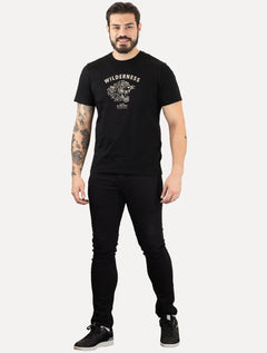 Camiseta Calvin Klein Jeans Masculina Wilderness Preta