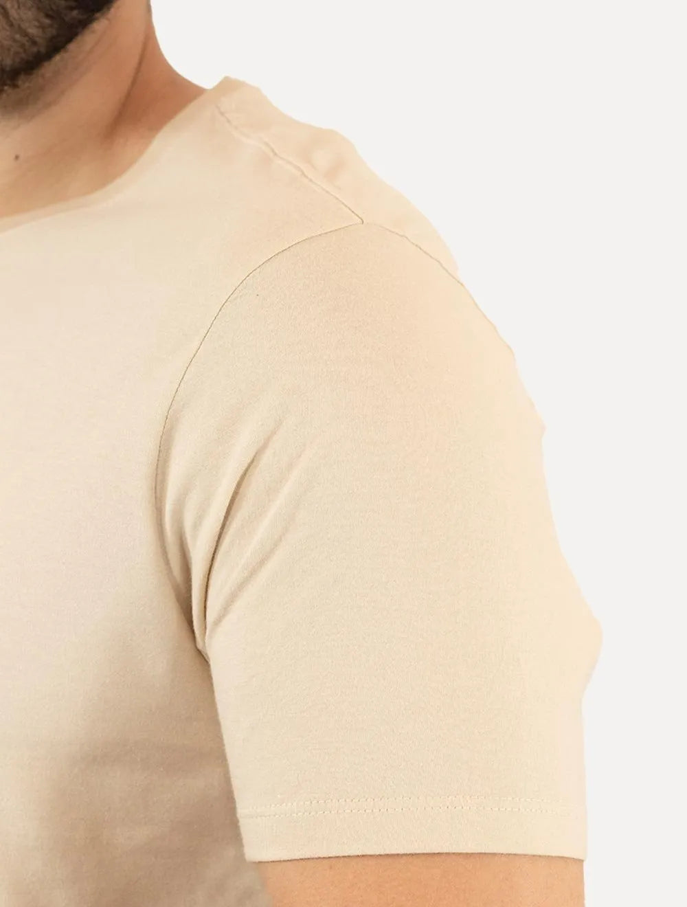 Camiseta Calvin Klein Jeans Naturals Outline CK Logo Cáqui Claro