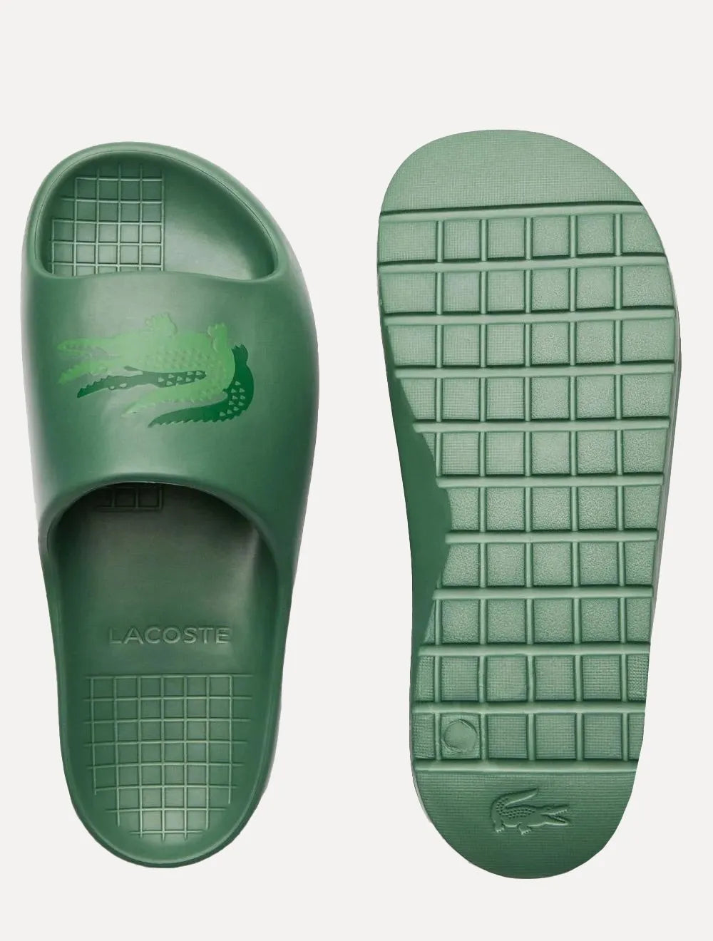 Chinelo Lacoste Masculino Slide Serve Croco Verde