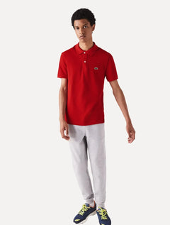 Polo Lacoste Masculina Slim Fit Classic Vermelha
