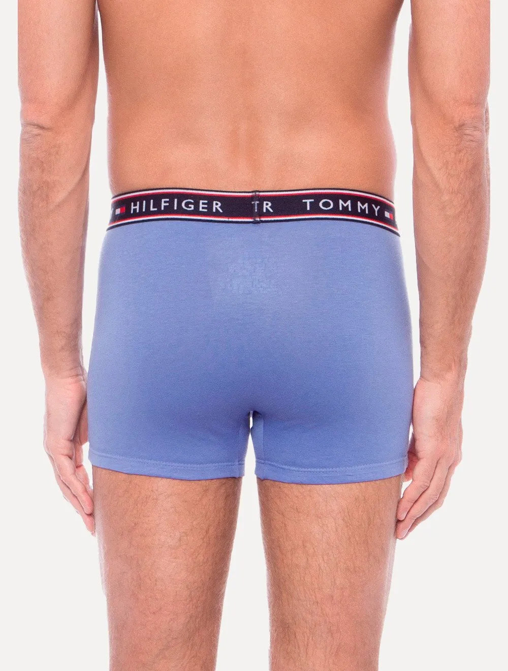 Cueca Tommy Hilfiger Cotton Stretch Trunk Colors Azul Pack 3UN
