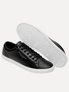 Tênis Tommy Hilfiger Masculino Couro Harrison 5D5 Preto