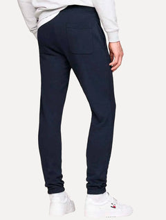 Calça Tommy Jeans Masculina Moletom Entry Signature Graphic Azul Marinho