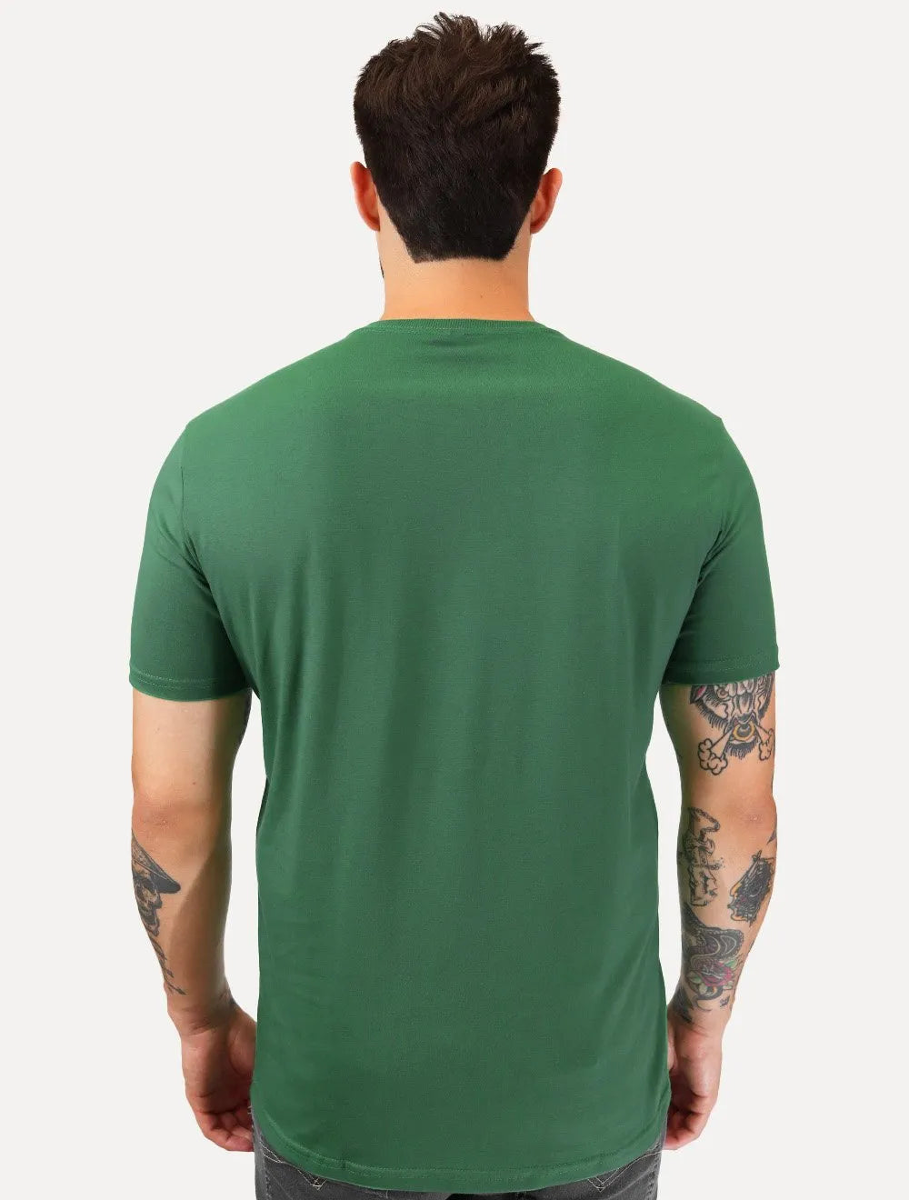 Camiseta King & Joe Masculina Estampada Logomania Strip Verde