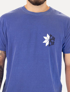 Camiseta Osklen Masculina Regular Stone Snow Smooth Back Icon Azul Royal