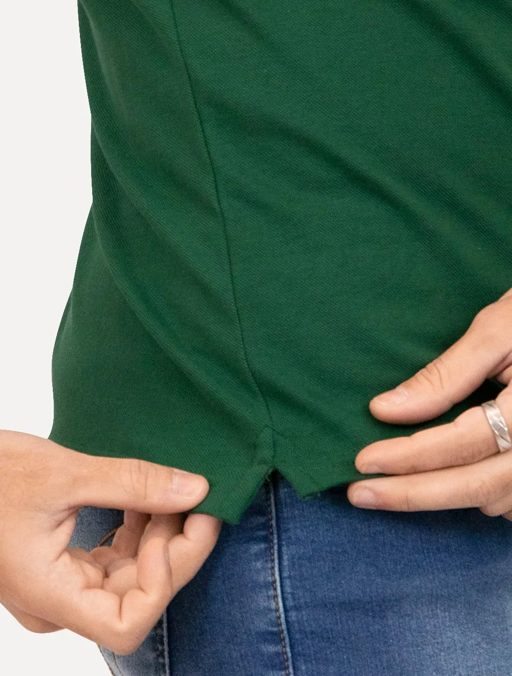 Polo Levis Masculina Slim Housemark Dewy Tipping Verde