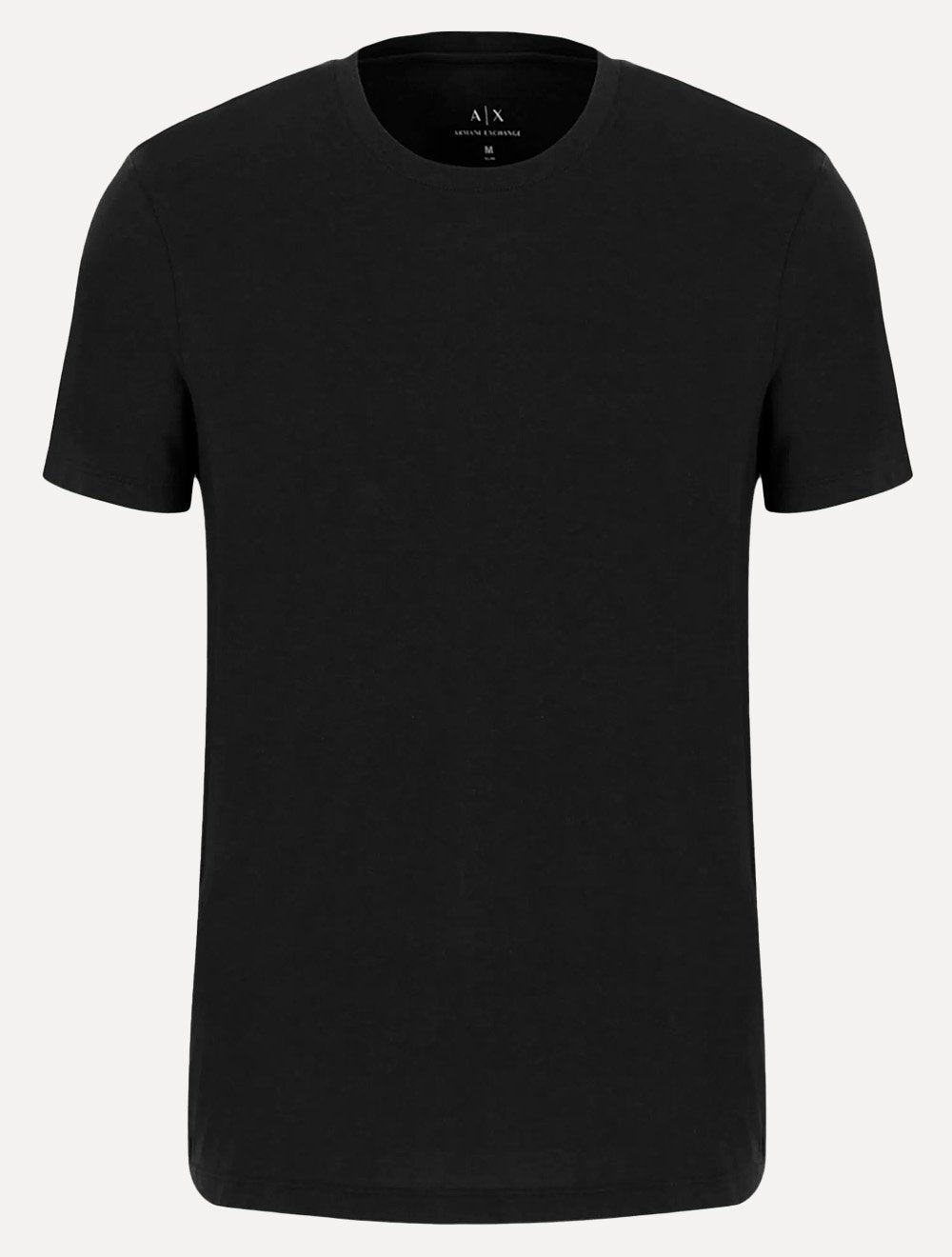 Camiseta Armani Exchange Masculina Slim Fit em Cotton Pima Preta