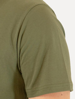 Camiseta Tommy Jeans Masculina Embroidered Signature Verde Militar