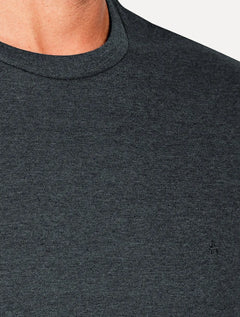 Camiseta Aramis Masculina Basic Lisa Mono Icon Azul Marinho Mescla