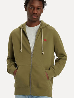 Moletom Levis Masculino Full Zip Hoodie Icon Verde Oliva