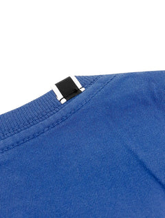 Camiseta Replay Masculina Frontal Stamp Logo Azul Royal