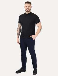Calça Calvin Klein Jeans Masculina RE Issue Label Azul Marinho