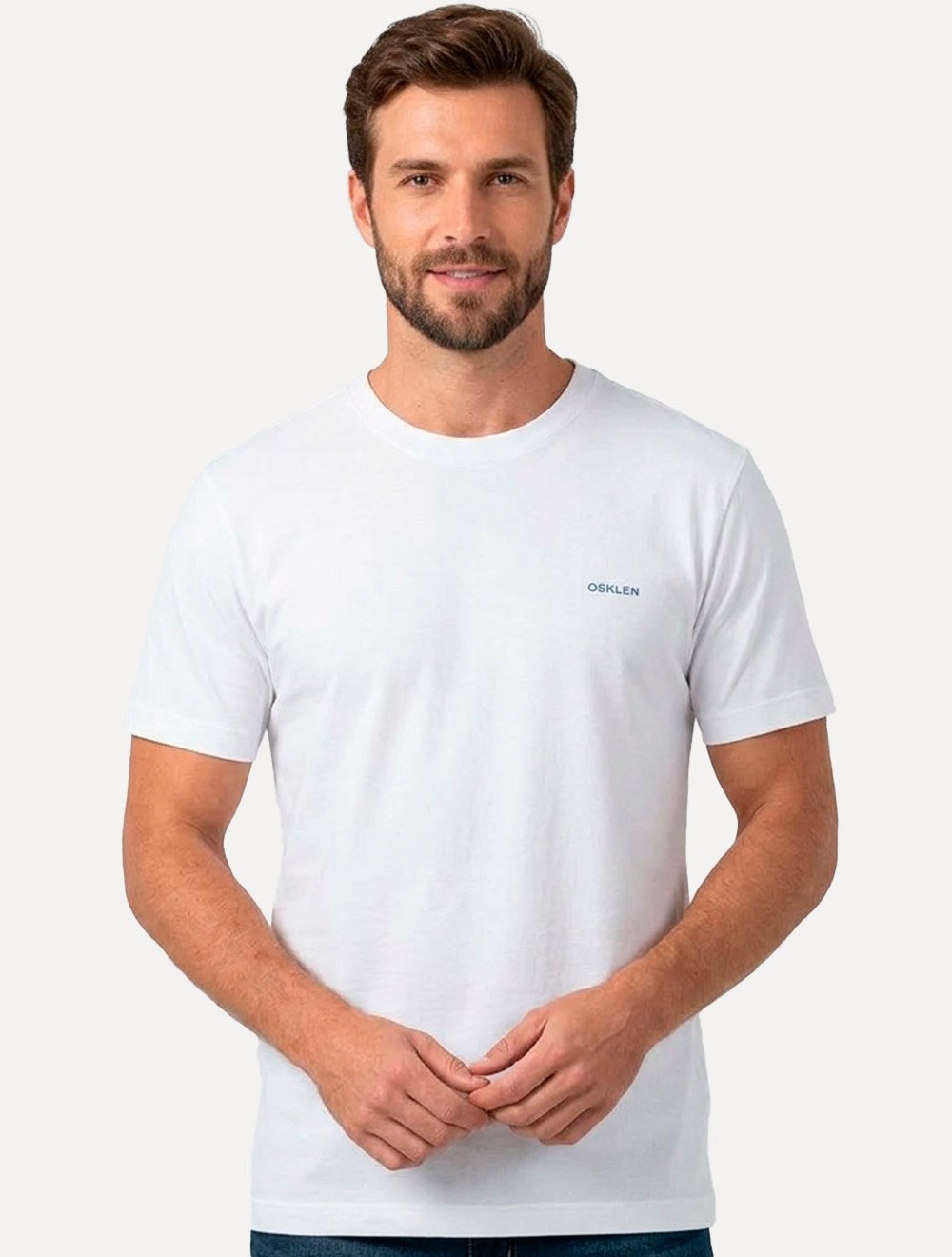 Camiseta Osklen Masculina Regular Vintage Floral Aquarela Branca
