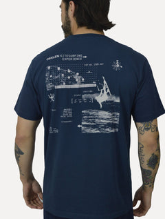 Camiseta Osklen Masculina Regular Vintage Kite Graphics Azul Marinho
