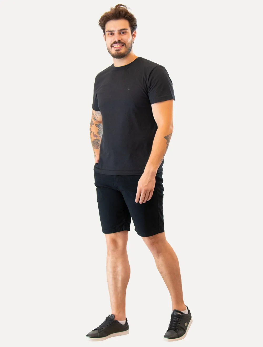 Bermuda Original Penguin Masculina Sarja Chino Elastano Azul Marinho