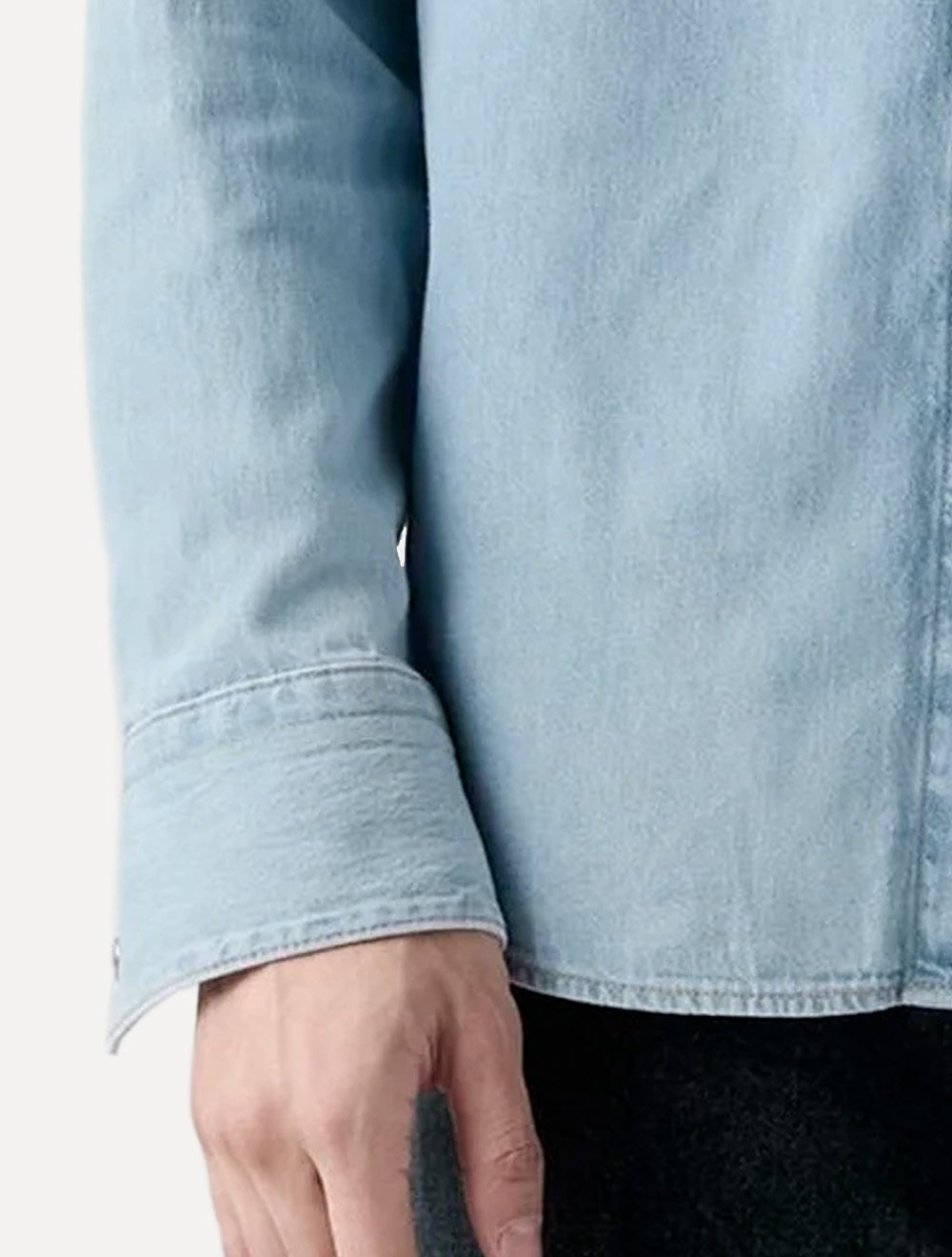 Camisa Levis Masculina Jeans Barstow Pocket Azul Claro