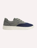 Tênis Nautica Masculino Denim Sailboat Logo Fanton Lona Cinza Escuro/Azul Marinho