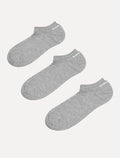 Meia King & Joe Cano Curto Cinza Mescla Kit 3 Pares