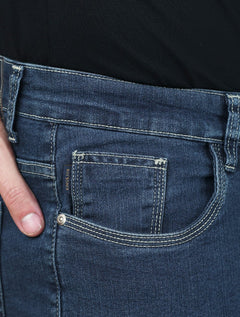 Calça King & Joe Jeans Masculina Regular Smoke Black Azul Marinho