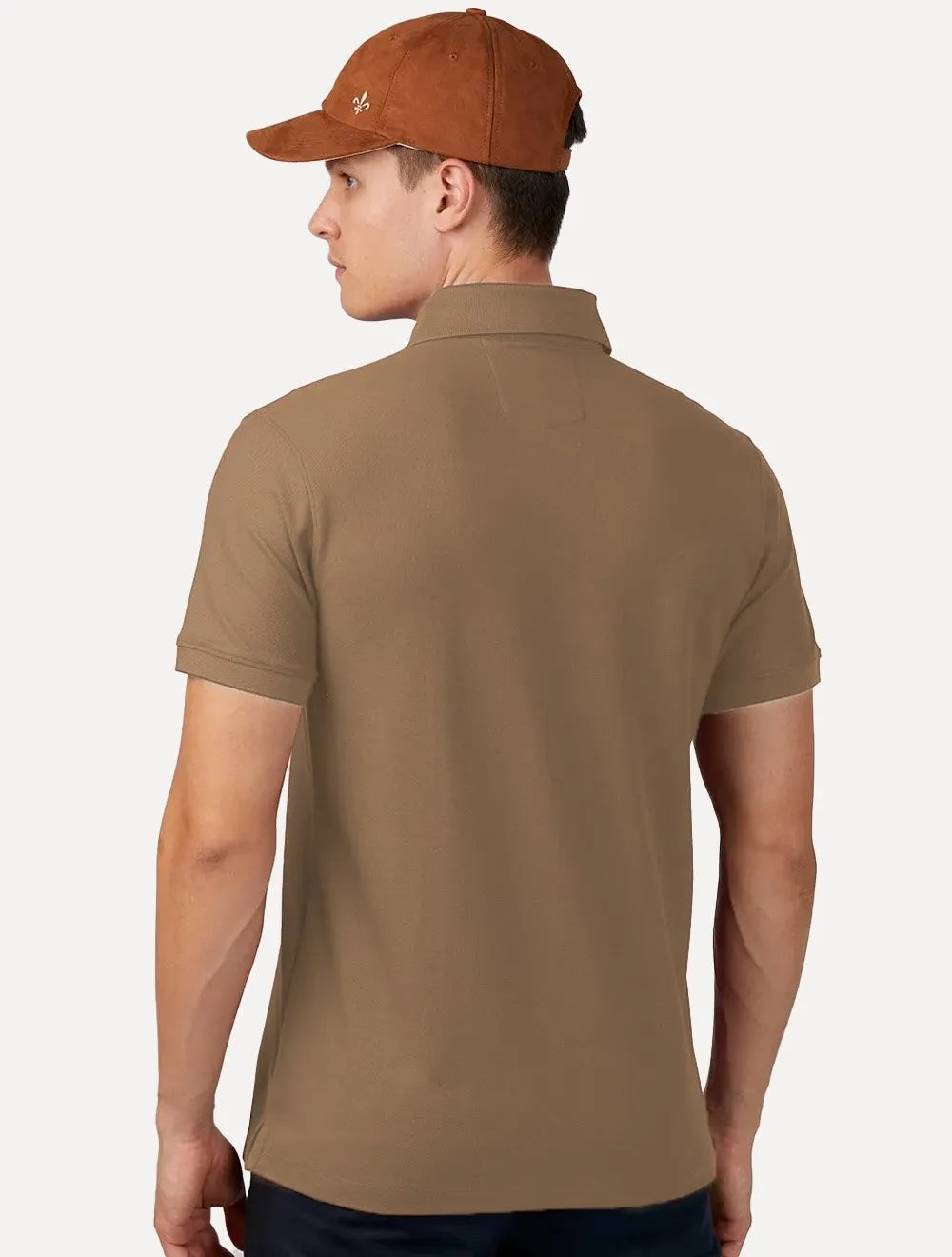 Polo Dudalina Piquet Essentials Cotton Basica Marrom