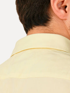 Camisa Aramis Masculina Manga Curta Slim Algodão Willis Amarela