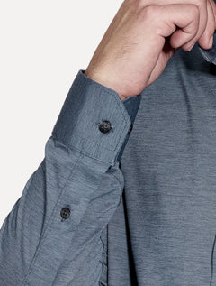 Camisa Aramis Masculina Regular Easy Care Azul Indigo