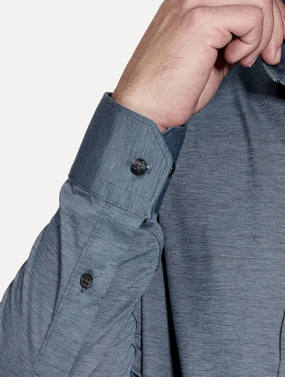 Camisa Aramis Masculina Regular Easy Care Azul Indigo