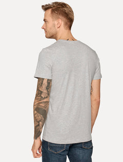 Camiseta Lacoste Masculina Jersey Pima Cotton Cinza Mescla