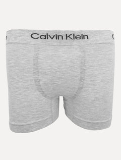 Cuecas Calvin Klein Trunk Seamless Viscose Logo Mescla Chumbo e Cinza Claro Pack 2UN