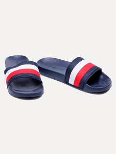 Chinelo Tommy Hilfiger Masculino Slide Marco 18D Azul Marinho