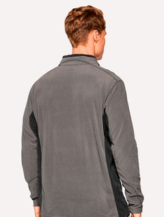 Blusa Columbia Masculina Klamath Range II Half Zip Cinza