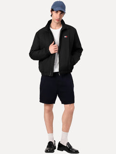 Jaqueta Tommy Jeans Masculina Essential Padded Logo Collar Preta