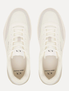 Tênis Armani Exchange Masculino Sneakers Low Pipe Off-White